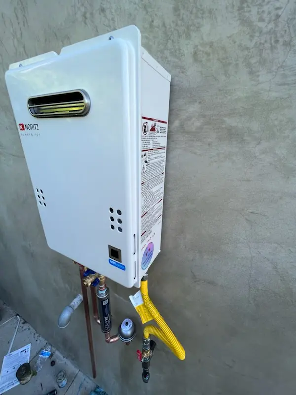 Tankless water heater installation for Chesapeake Ranch Estates homes